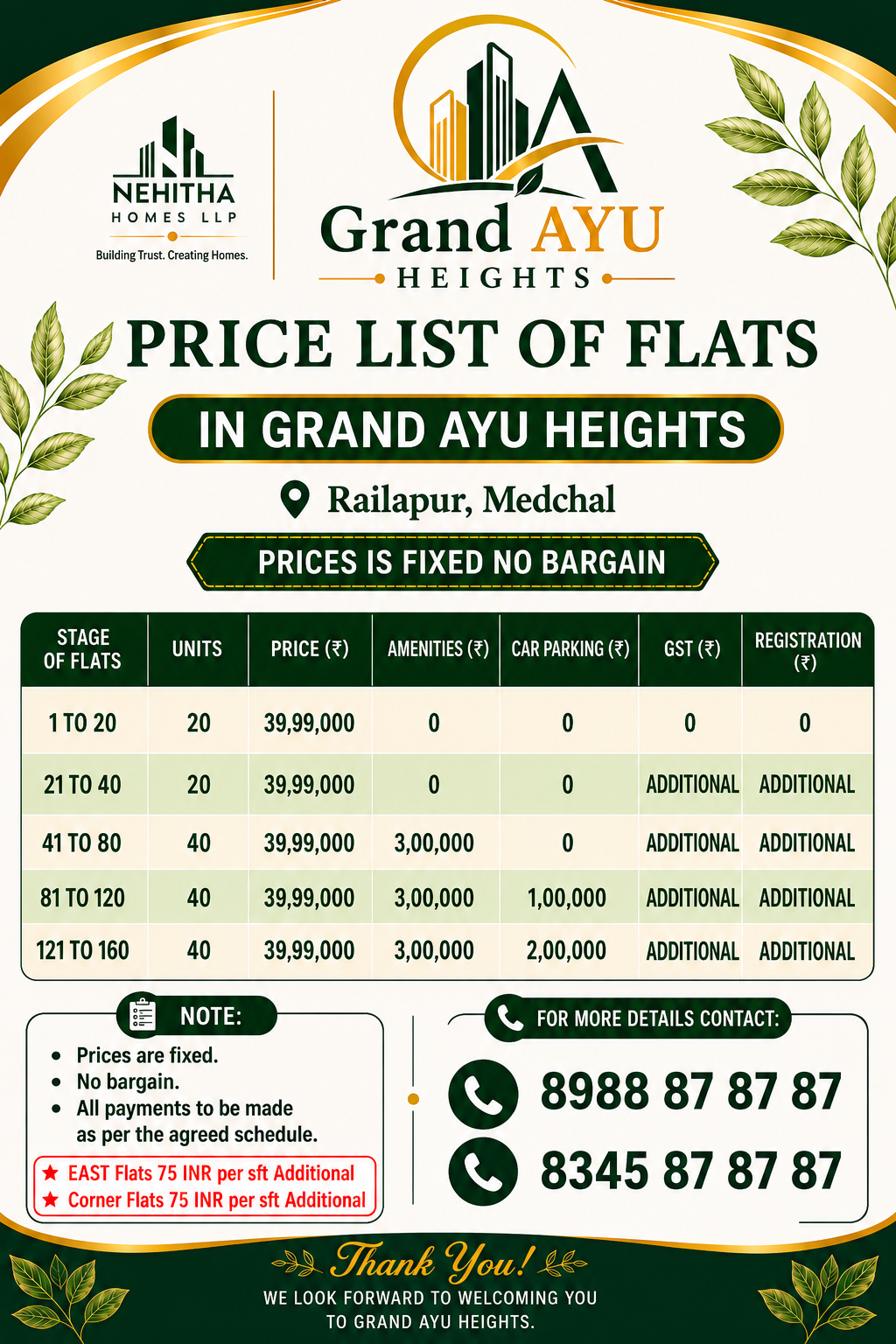 Price List